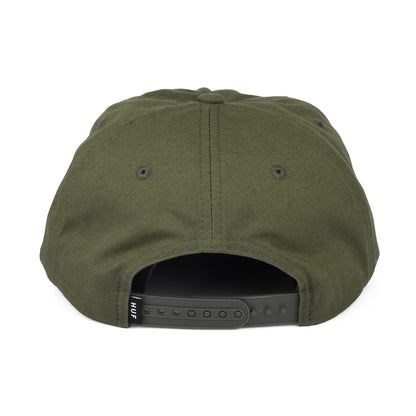 Casquette Snapback Non Structurée Box Logo olive HUF