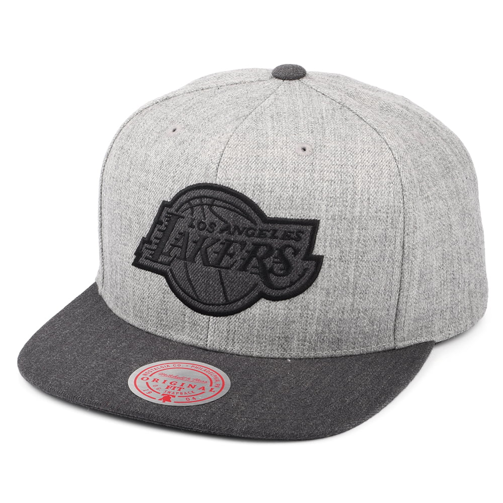 Casquette Snapback NBA Dual Heather L.A. Lakers gris chiné MITCHELL & NESS