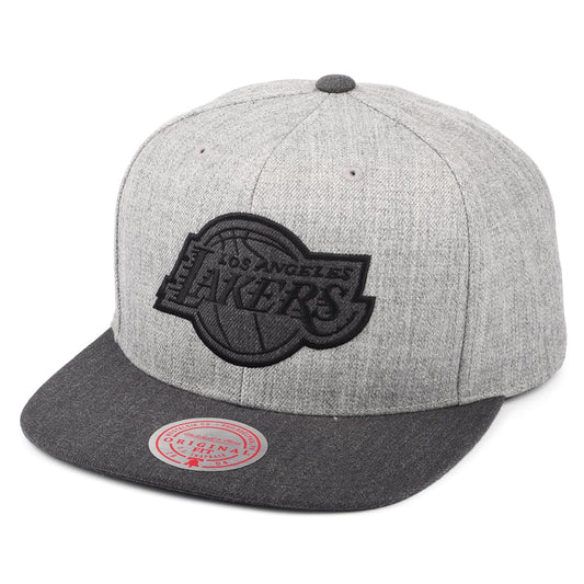 Casquette Snapback NBA Dual Heather L.A. Lakers gris chiné MITCHELL & NESS