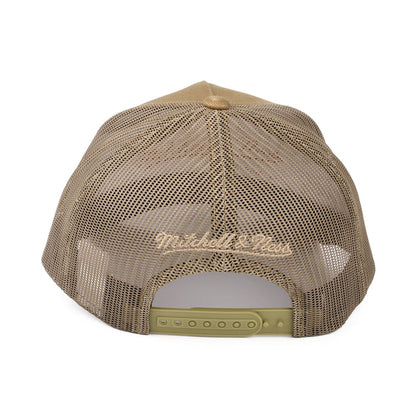 Casquette Trucker Branded Box Logo Classic beige sable MITCHELL & NESS