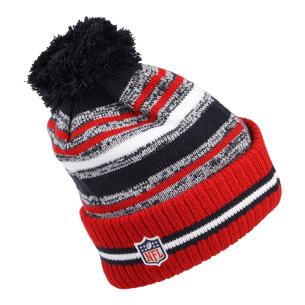 Bonnet à Pompon NFL Sport Knit OTC Houston Texans bleu marine-rouge NEW ERA