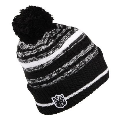 Bonnet à Pompon NFL Sport Knit Miami Dolphins noir-blanc NEW ERA