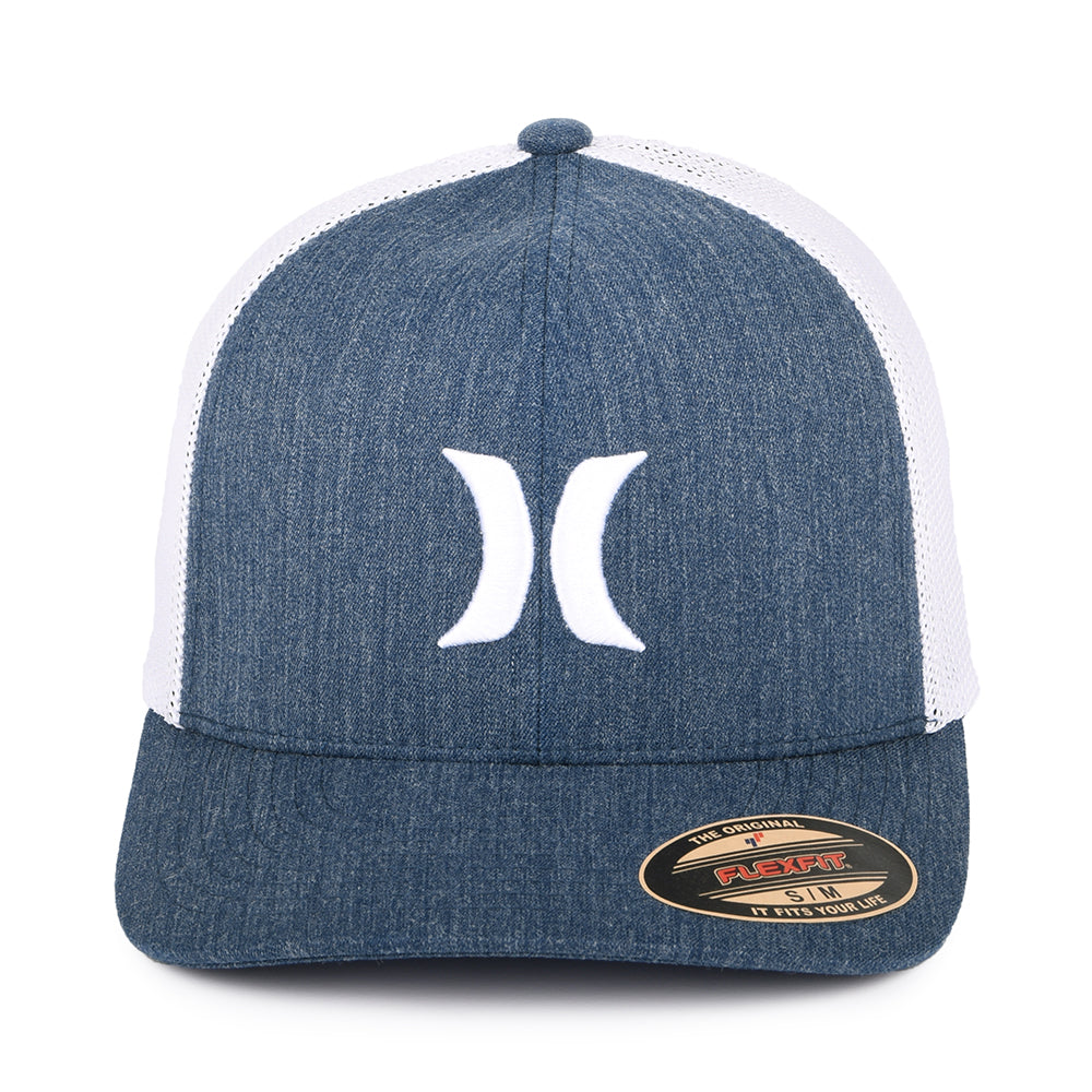 Casquette Flexfit Icon Textures bleu marine-blanc HURLEY