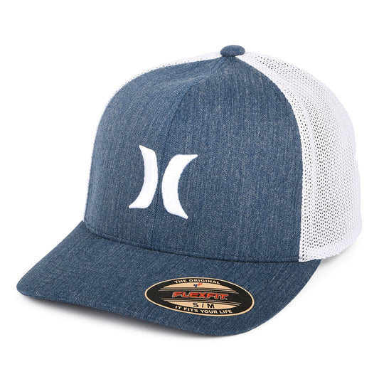 Casquette Flexfit Icon Textures bleu marine-blanc HURLEY