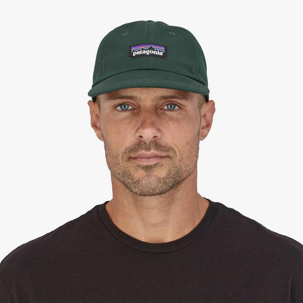 Casquette en Coton Bio P-6 Label Trad vert foncé PATAGONIA