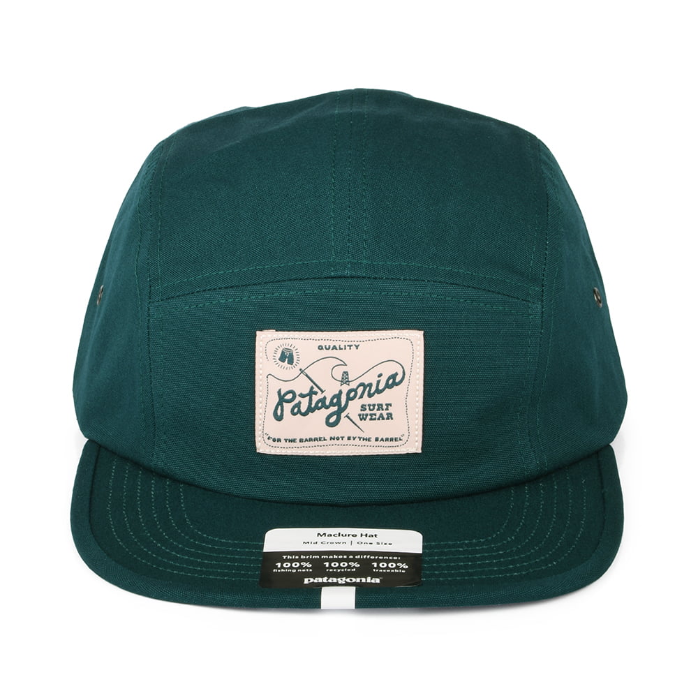 Casquette 5 Panel en Coton Bio Maclure vert foncé PATAGONIA