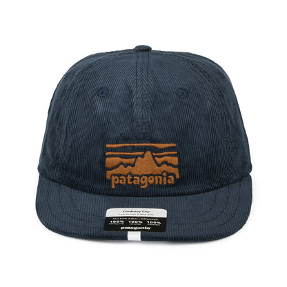 Casquette Snapback en Velours Côtelé Fitz Roy Rambler bleu marine PATAGONIA
