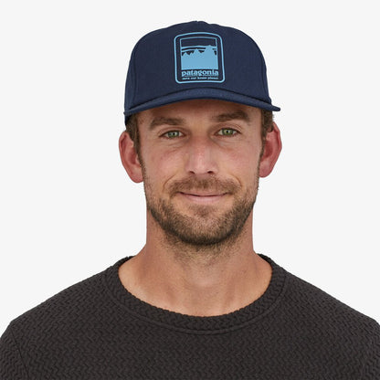 Casquette en Coton Bio Alpine Icon Funfarer bleu marine PATAGONIA