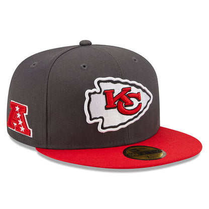 Casquette 59FIFTY NFL OTC Kansas City Chiefs graphite-rouge NEW ERA