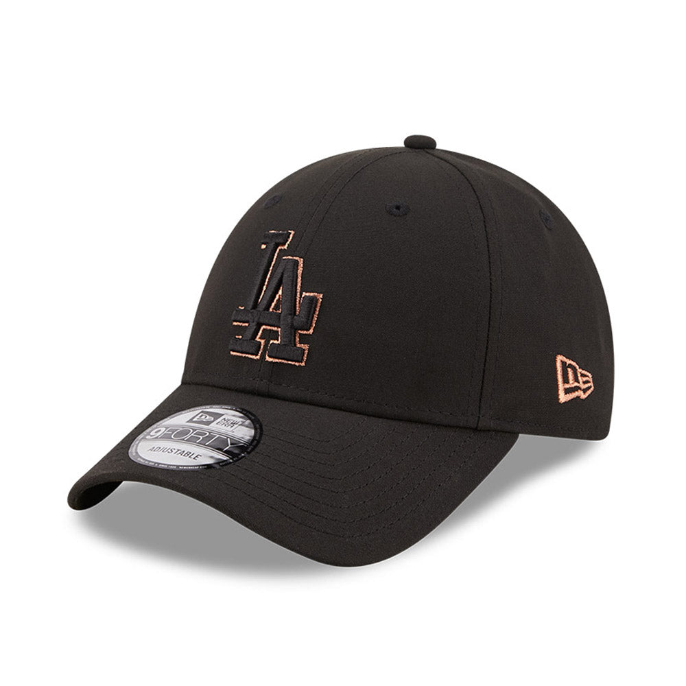 Casquette 9FORTY MLB Metallic Outline L.A. Dodgers noir-or rose NEW ERA