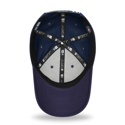 Casquette 9FORTY MLB Mono Team Colour L.A. Dodgers bleu marine clair NEW ERA