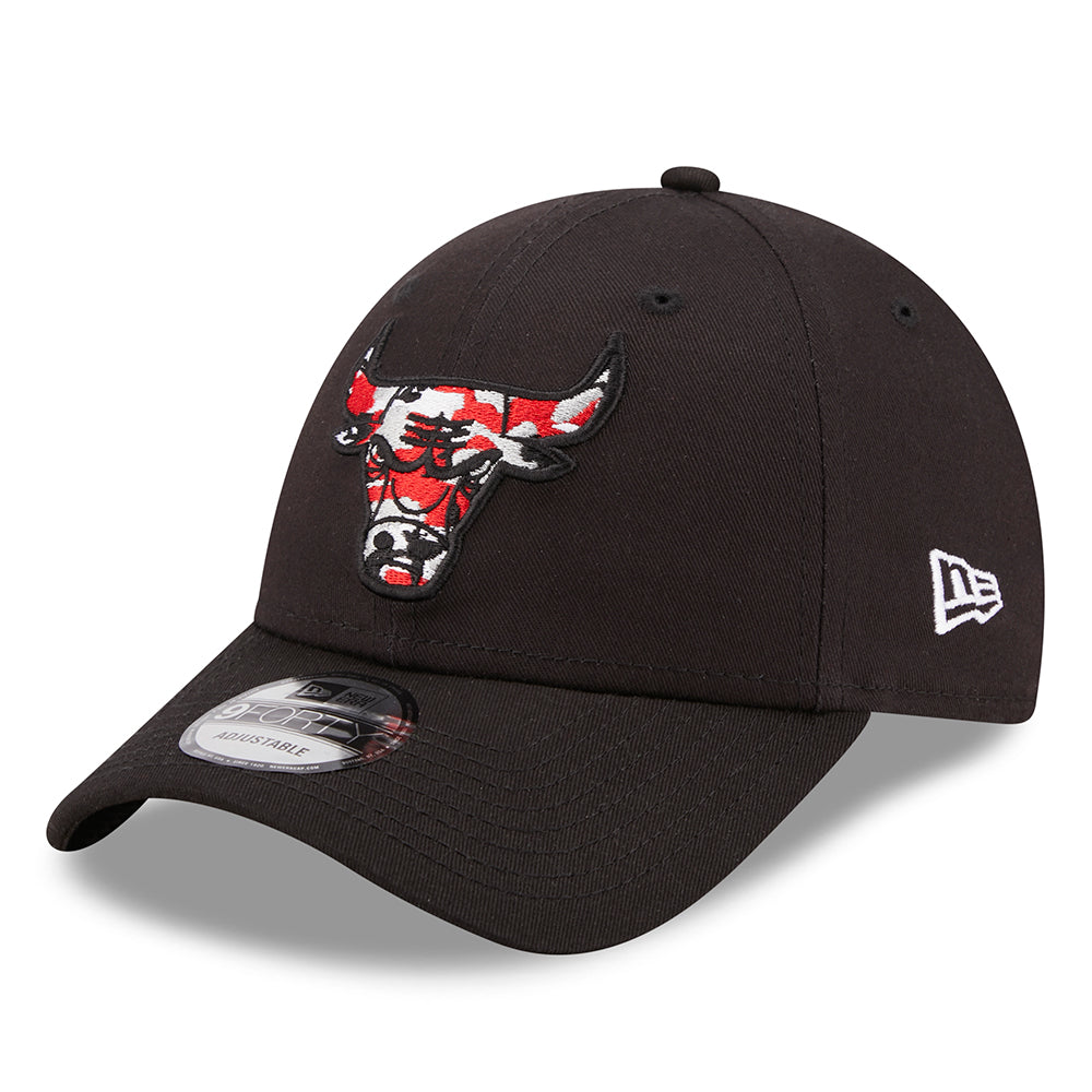 Casquette 9FORTY NBA Wild Camo Chicago Bulls noir NEW ERA