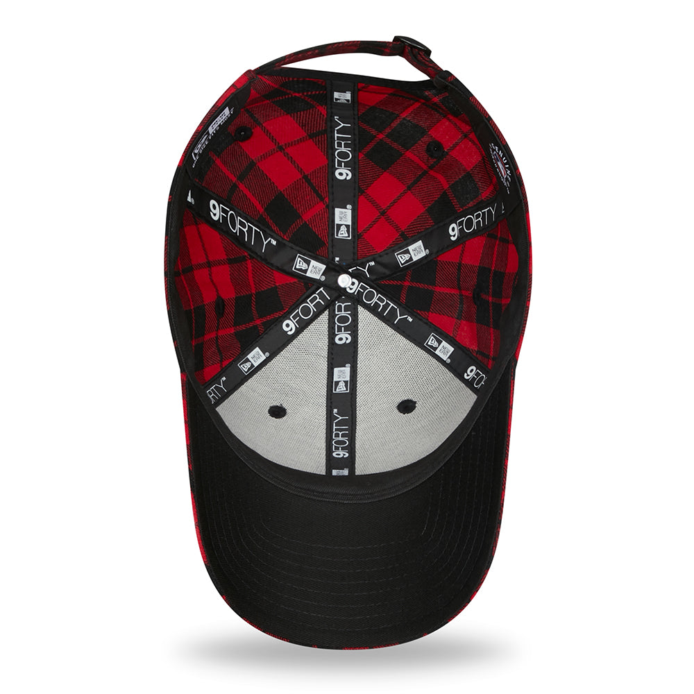 Casquette 9FORTY MLB Check New York Yankees noir-rouge NEW ERA