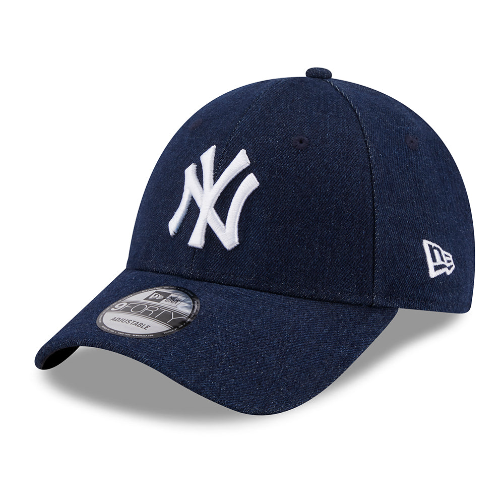 Casquette 9FORTY MLB Denim New York Yankees bleu marine NEW ERA
