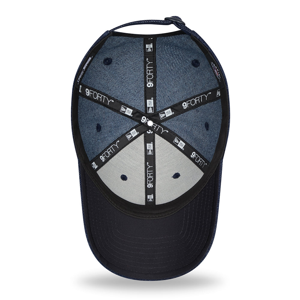 Casquette 9FORTY MLB Denim New York Yankees bleu marine NEW ERA