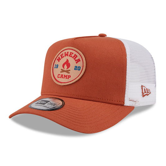 Casquette Trucker A-Frame NE Camp Patch ocre NEW ERA