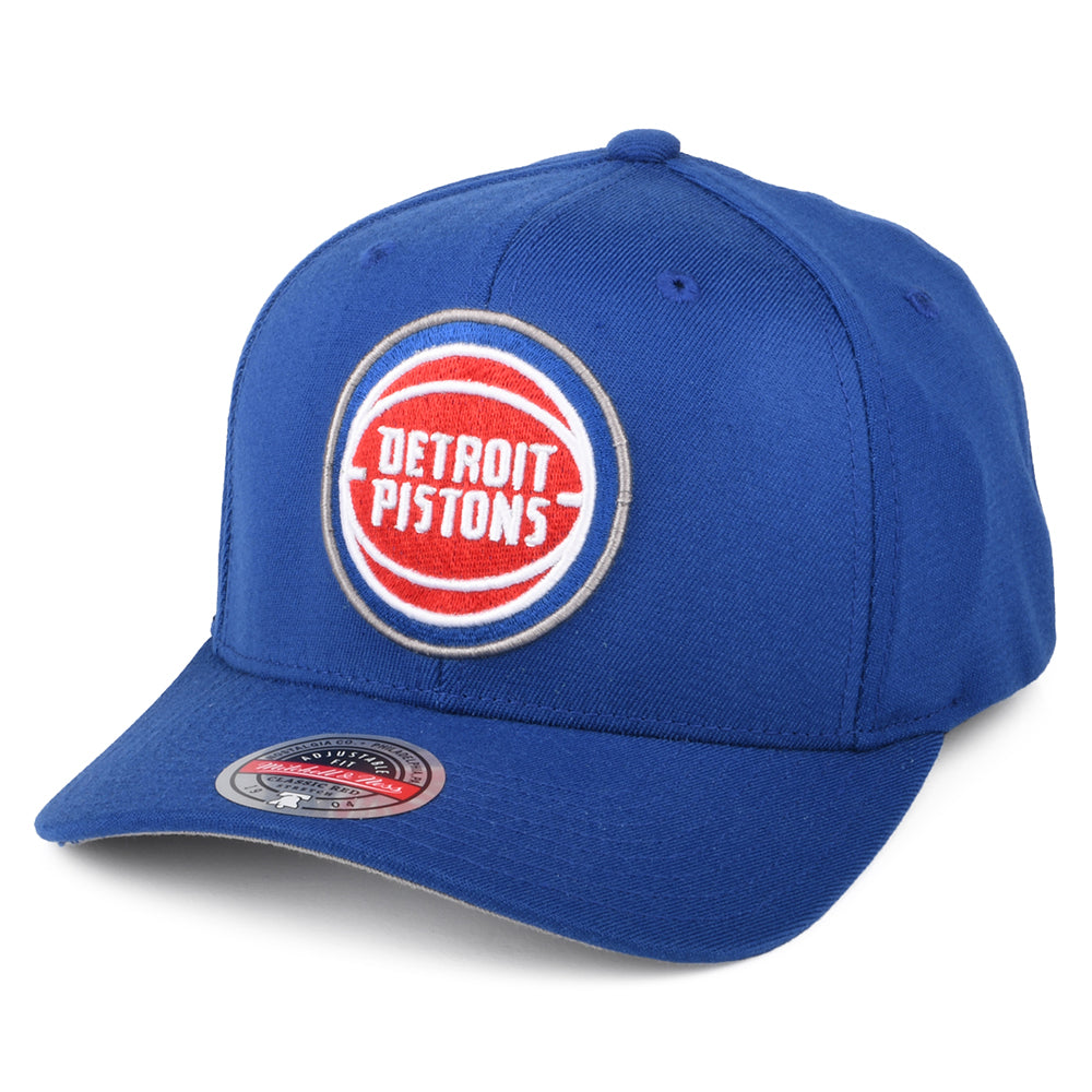 Casquette Snapback NBA Team Ground Stretch Detroit Pistons bleu roi MITCHELL & NESS