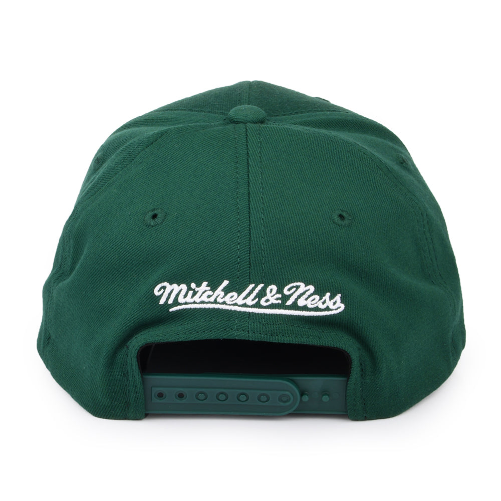 Casquette Snapback NBA Team Ground Stretch Milwaukee Bucks vert MITCHELL & NESS