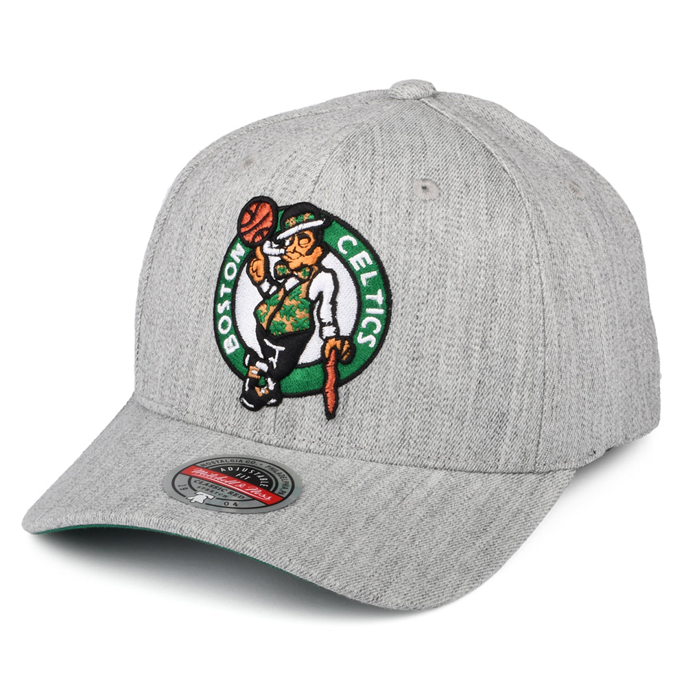 Casquette Snapback NBA Team Heather Stretch Boston Celtics gris chiné MITCHELL & NESS