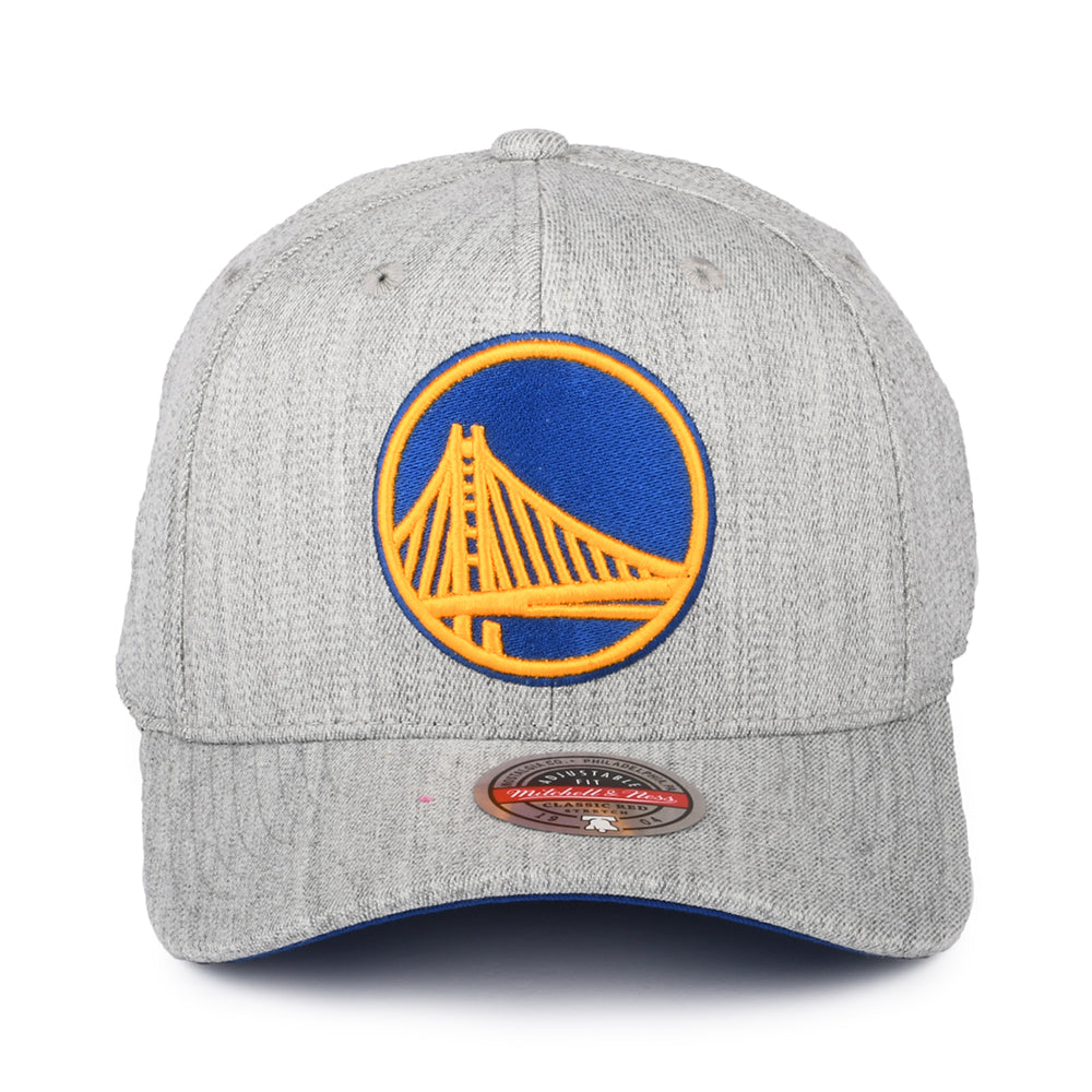 Casquette Snapback NBA Team Heather Golden State Warriors gris chiné MITCHELL & NESS