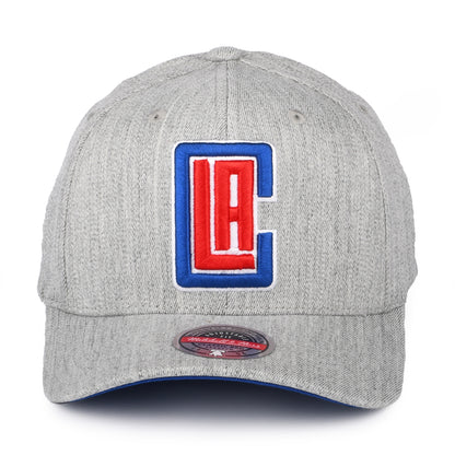 Casquette Snapback NBA Team Heather Stretch L.A. Clippers gris chiné MITCHELL & NESS