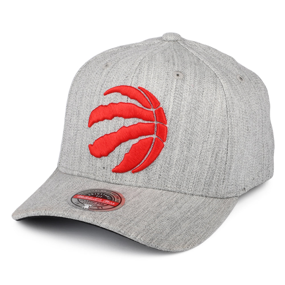 Casquette Snapback NBA Team Heather Toronto Raptors gris chiné MITCHELL & NESS