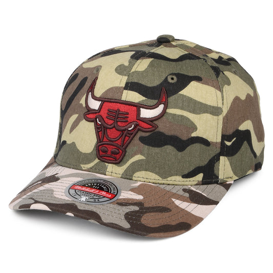 Casquette Snapback Woodland Desert Stretch Chicago Bulls camouflage MITCHELL & NESS
