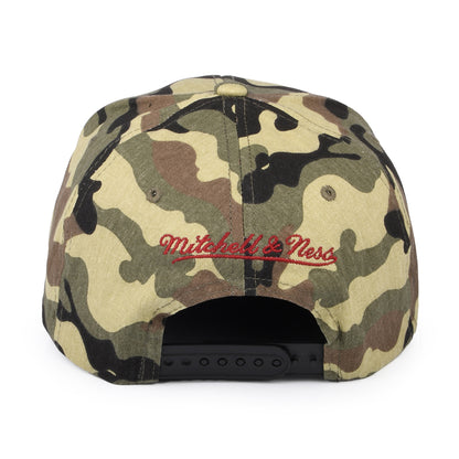Casquette Snapback Woodland Desert Stretch Chicago Bulls camouflage MITCHELL & NESS