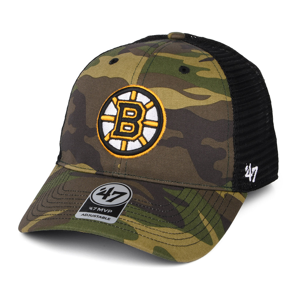 Casquette Trucker NHL Camo Branson MVP Boston Bruins camouflage 47 BRAND