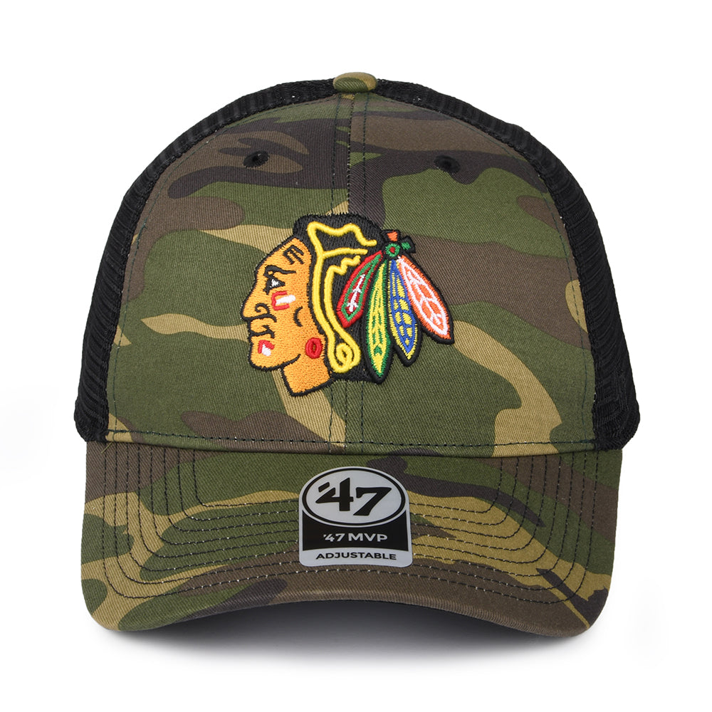 Casquette Trucker MLB Camo MVP Chicago Blackhawks camouflage 47 BRAND
