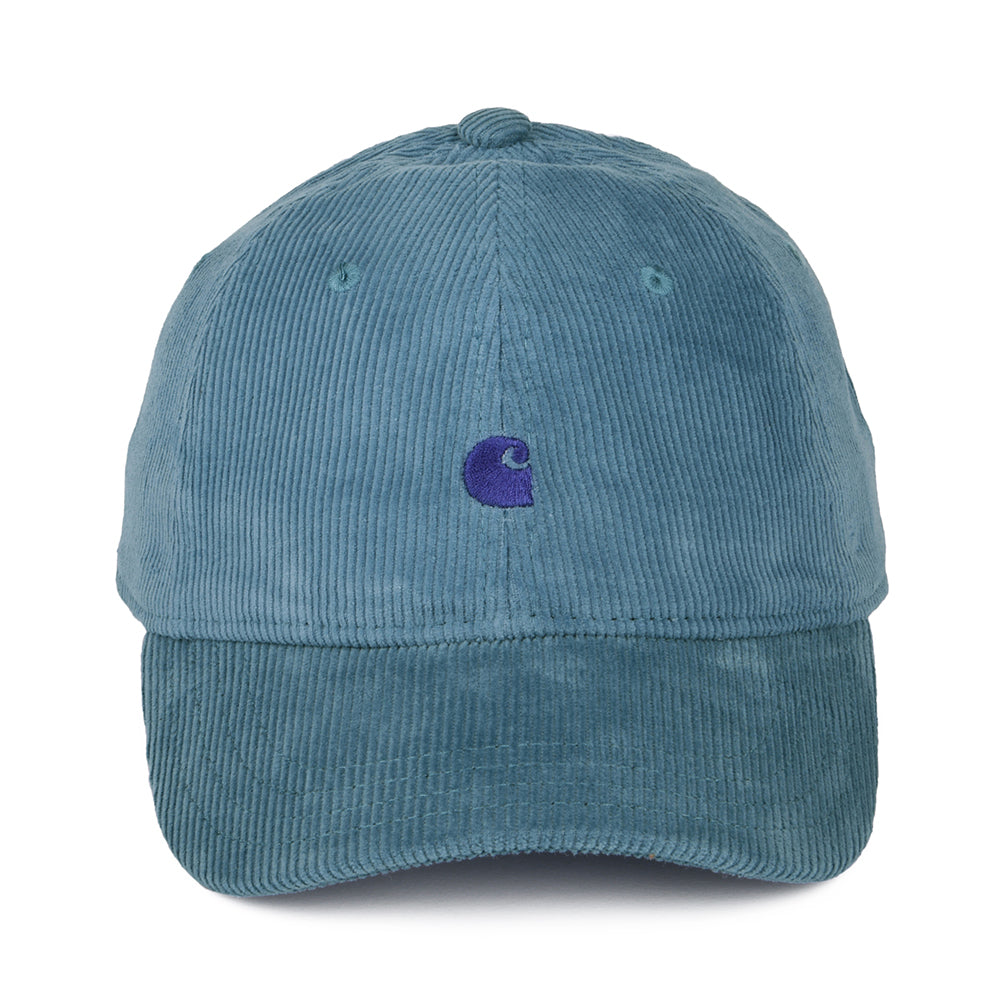 Casquette en Velours Côtelé Harlem bleu glacé CARHARTT WIP