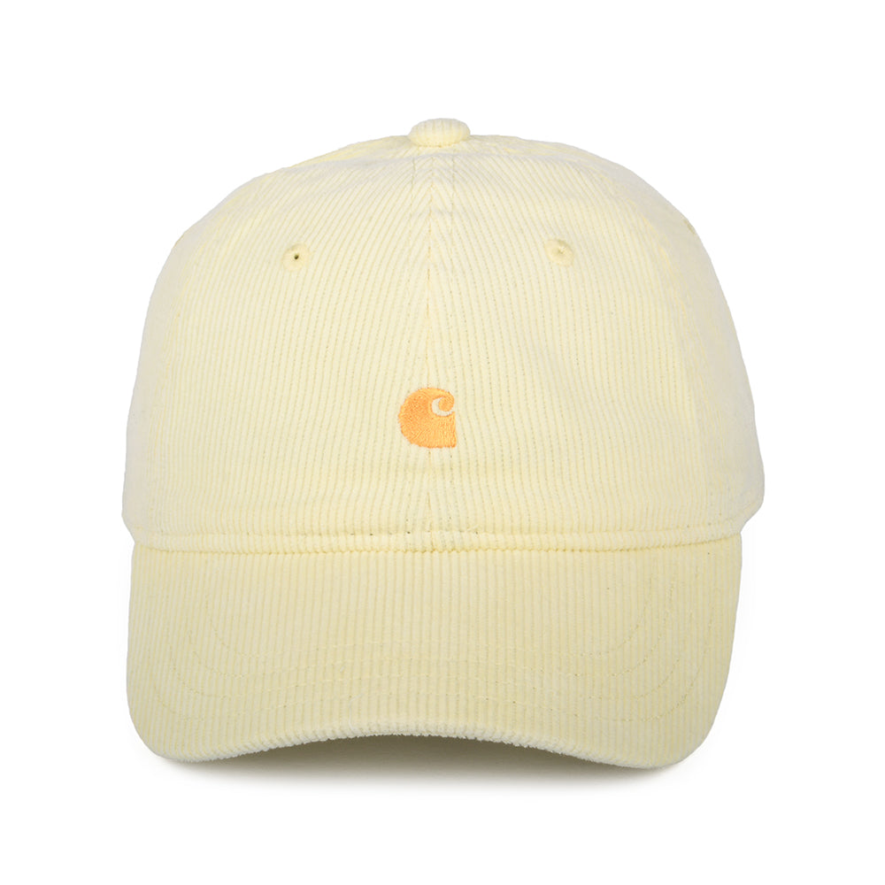 Casquette en Velours Côtelé Harlem jaune clair CARHARTT WIP