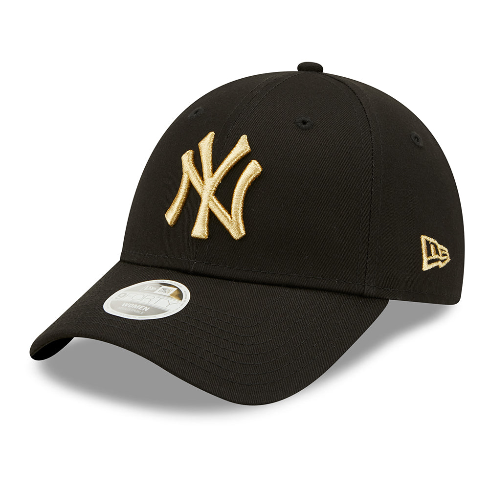 Casquette Femme 9FORTY MLB Metallic Logo New York Yankees noir-doré NEW ERA