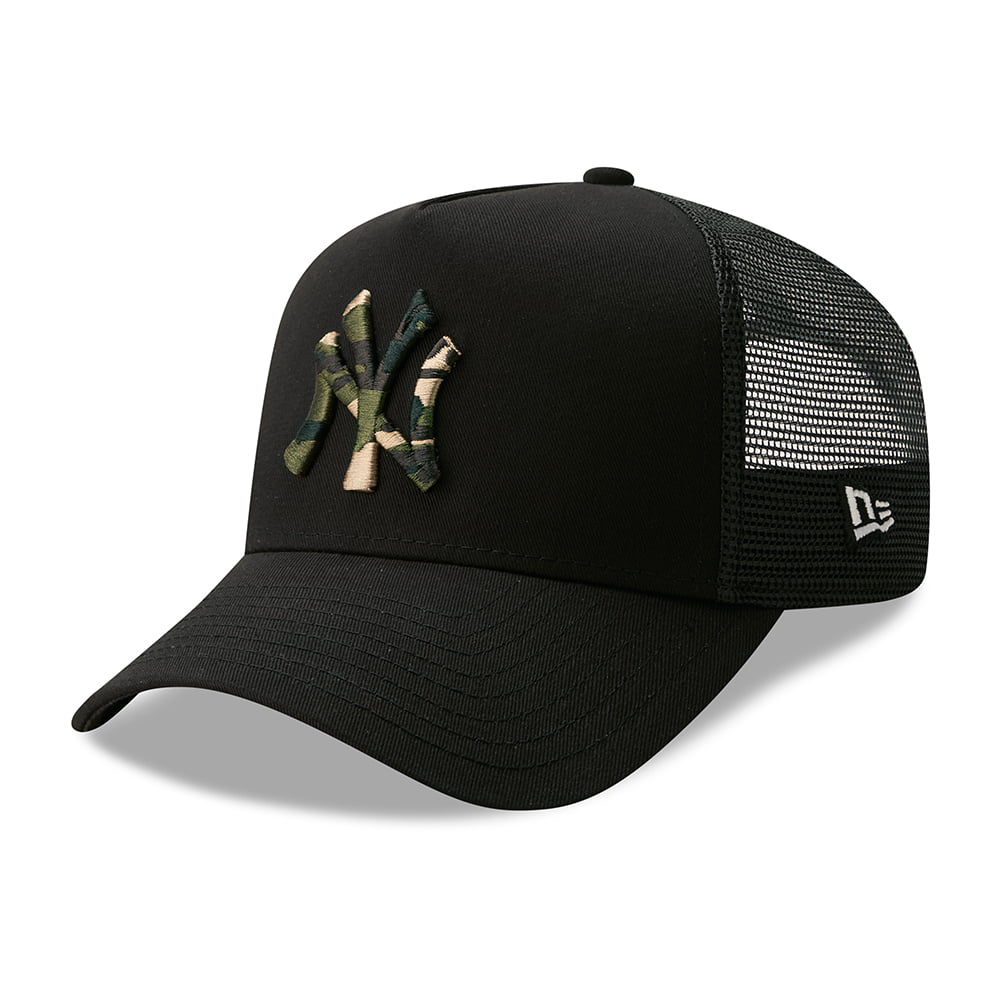 Casquette Trucker 9FORTY MLB Camo Infill A-Frame New York Yankees noir-camouflage NEW ERA