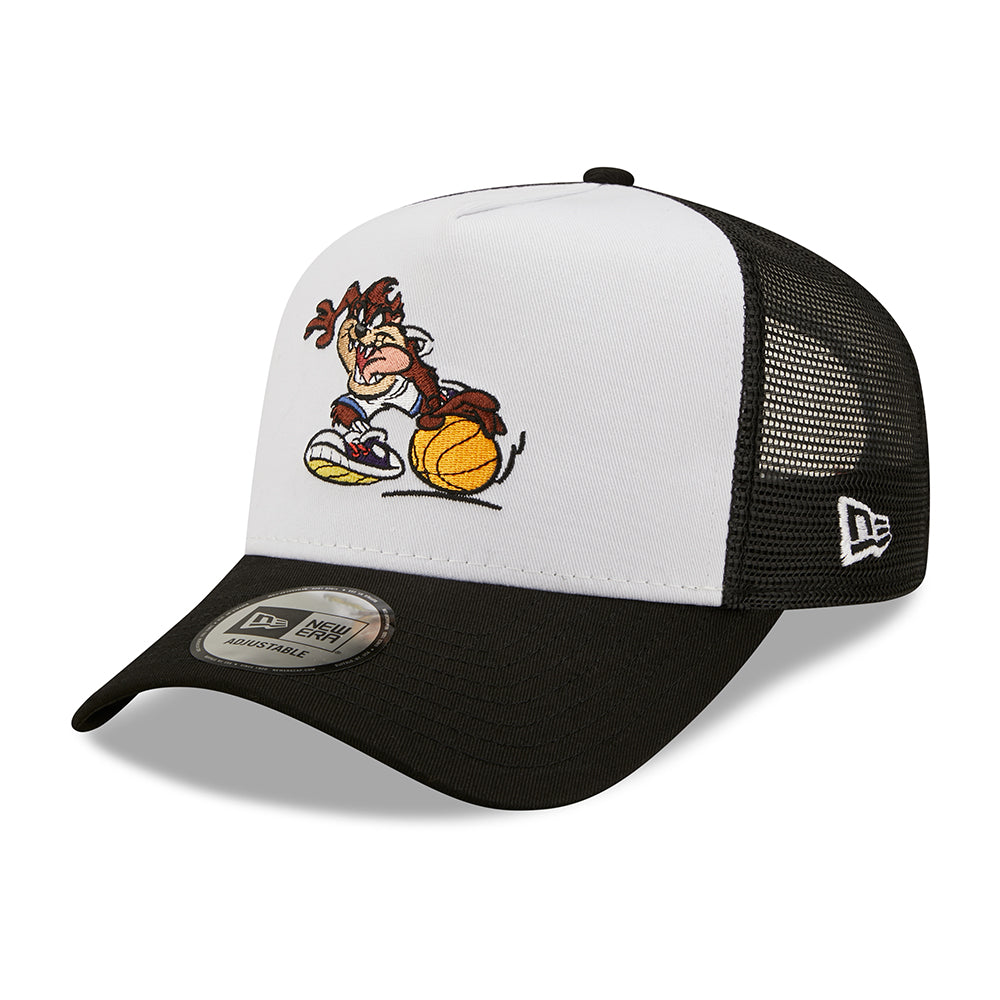 Casquette Trucker Character Sports A-Frame Looney Tunes Taz blanc-noir NEW ERA