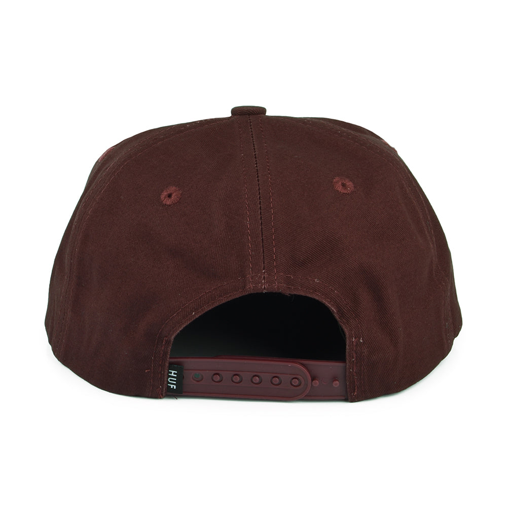 Casquette Snapback Non Structurée Triple Triangle marron HUF