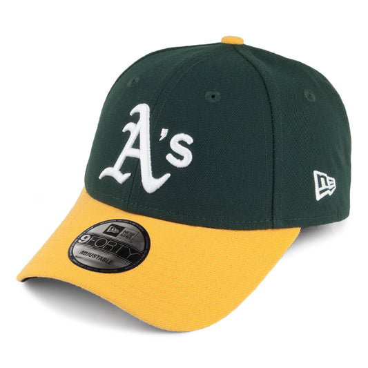 Casquette 9FORTY MLB The League Oakland Athletics vert-jaune NEW ERA