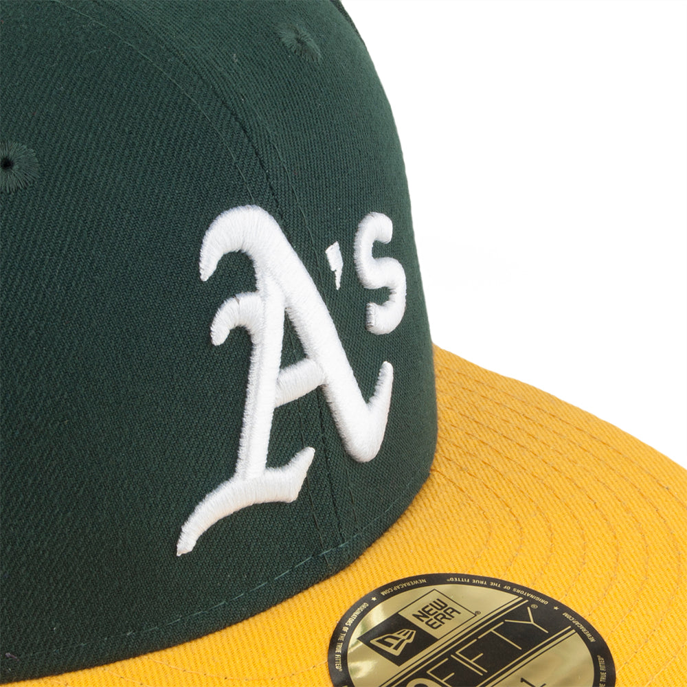 Casquette 59FIFTY MLB On Field AC Perf Oakland Athletics vert-jaune NEW ERA