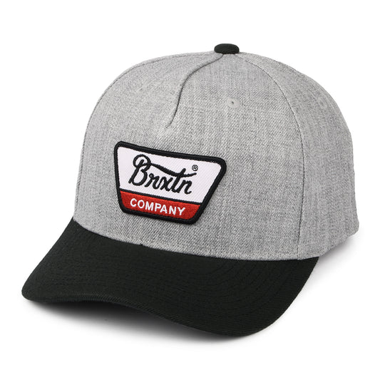 Casquette Snapback Linwood C NetPLus MP gris chiné-noir BRIXTON
