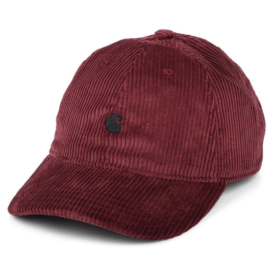 Casquette en Velours Côtelé Harlem vin CARHARTT WIP