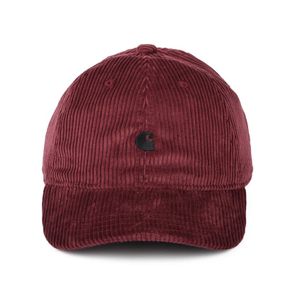 Casquette en Velours Côtelé Harlem vin CARHARTT WIP