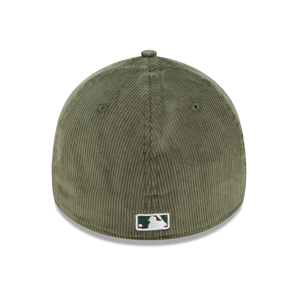 Casquette 39THIRTY MLB Cord New York Yankees vert foncé-blanc NEW ERA