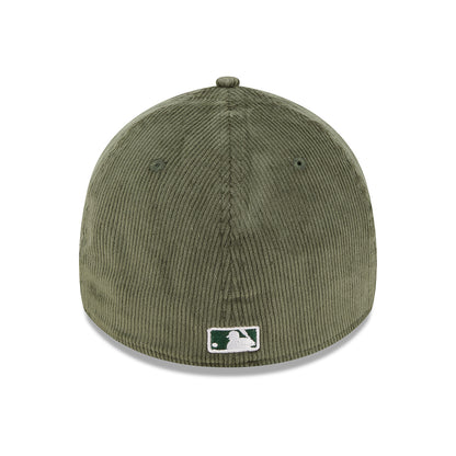 Casquette 39THIRTY MLB Cord New York Yankees vert foncé-blanc NEW ERA