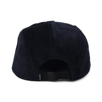 Casquette 5 Panel en Velours Grosse Côtes bleu marine THE QUIET LIFE
