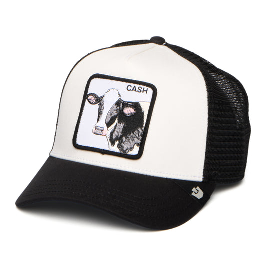 Casquette Trucker Cash Cow blanc-noir GOORIN