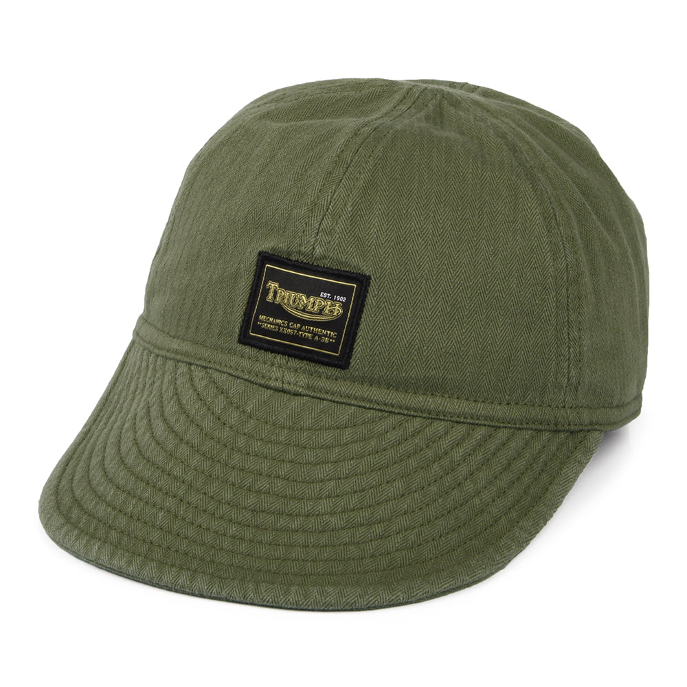 Casquette Militaire en Coton sergé Grunt khaki TRIUMPH MOTORCYCLES