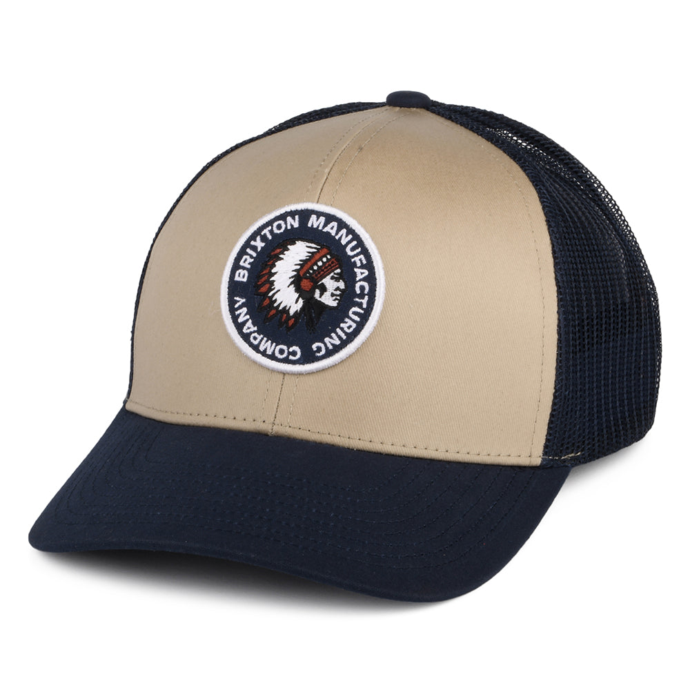Casquette Trucker Rival Stamp NetPlus MP sable-bleu marine délavé BRIXTON