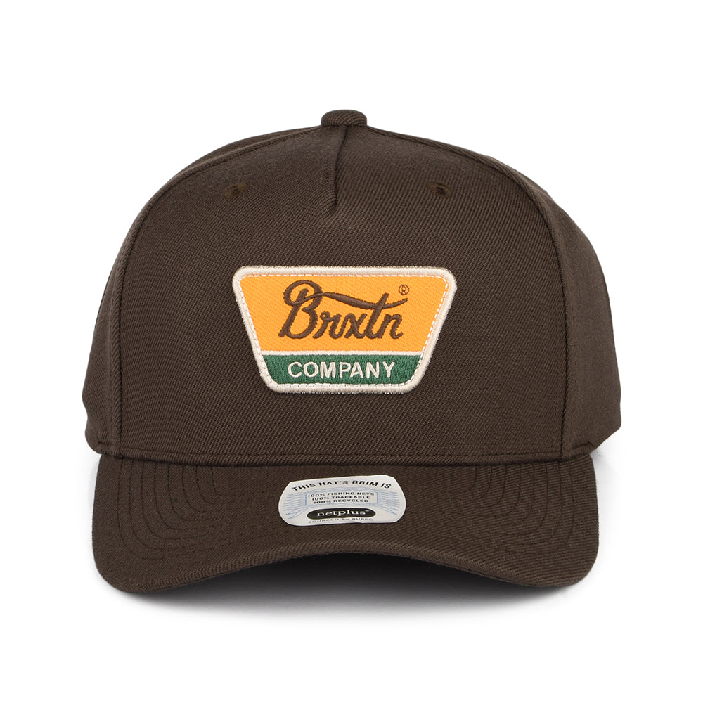Casquette Snapback Linwood C NetPLus MP marron foncé BRIXTON