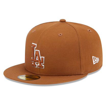 Casquette 59FIFTY MLB Team Outline L.A. Dodgers toffee-blanc NEW ERA