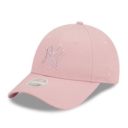 Casquette Femme 9FORTY MLB Diamante New York Yankees rose NEW ERA
